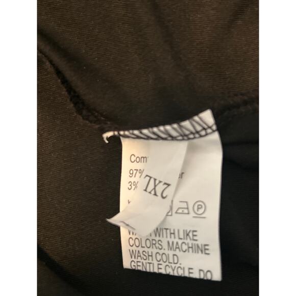 NWOT Women's Lightweight Black Elastic Waist Joggers Size 2XL - Picture 4 of 5